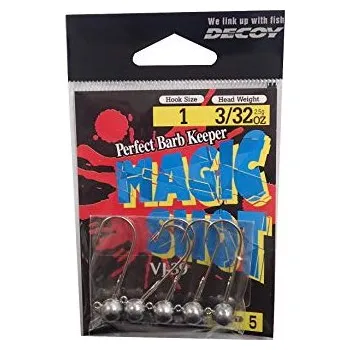 Rybářský háček Jigová hlavička DECOY MAGIC SHOT VJ-39 Vel.2 0,9g (5ks)
