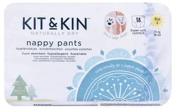 Plenkové kalhoty Kit & Kin Ekologické plenkové kalhotky pull-ups 6 17 kg+ 18 ks