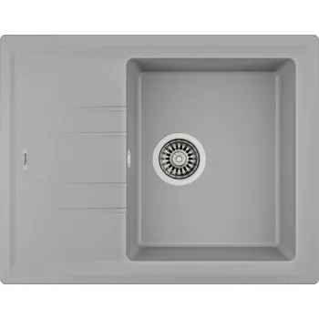 Granitový dřez Teka STONE 45 S-TG 1B 1D hliníkově šedá
