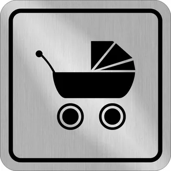 Plastová cedulka kočárkárna