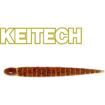 Umělá nástraha Gumová Nástraha Keitech Custom Leech&nbsp;3'' 7,5cm Motoroil PP. Red (10ks)