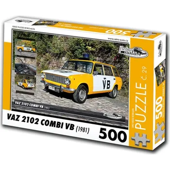 Puzzle KB Barko Retro Auta VAZ 2102 Combi VB 1981 500 dílků