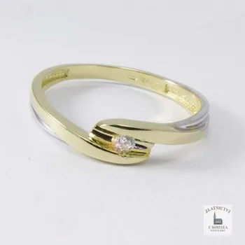 Prsten Zlatnictví U Kostela Dámský zlatý prsten se zirkonem YZ2128Ž 53 211-15583284