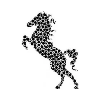 ARTEMISS Kůň - plastová šablona 021 (29x29cm) Rozměr: G 29x29cm