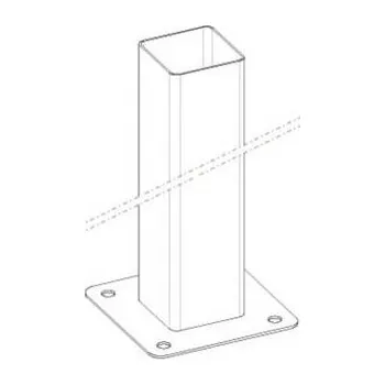 Plot Ocelová patka plotového sloupku Duofuse