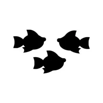 ARTEMISS Rybičky - plastová šablona 143 Rozměr: B 14,5x14,5cm