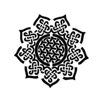 ARTEMISS Mandala - plastová šablona 006 Rozměr: C 14,5x14,5cm