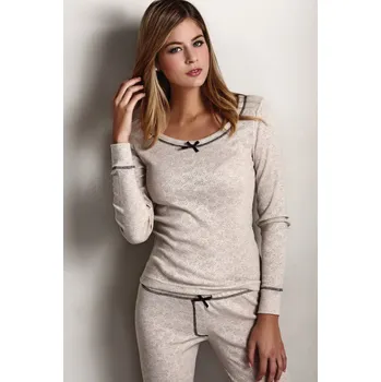 Dámské noční prádlo Dámské pyžamo ELISA - Přírodní, XL, Luisa Moretti