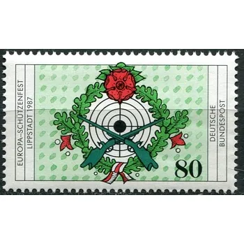 Poštovní známka (1987) MiNr. 1330 ** - Německo - Evropský puškový festival