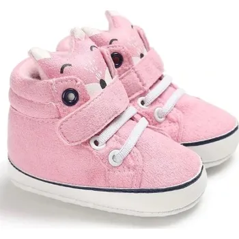 Dětská sportovní obuv Capáčky podzimní kotníčkové liška Věk: 6-12M, Barva: Růžová