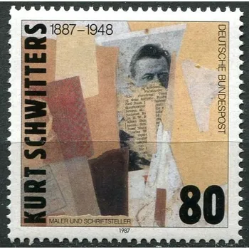 Poštovní známka (1987) MiNr. 1326 ** - Německo - K. Schwitters - koláž