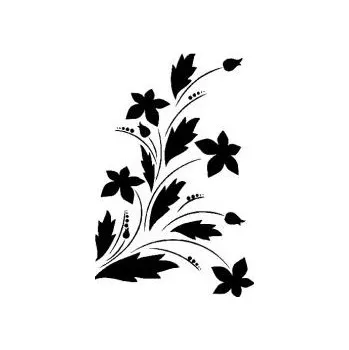 ARTEMISS Kytka - plastová šablona 247 Rozměr: E 29x29cm