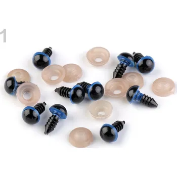 Bezpečnostní oči modré - 1 pár