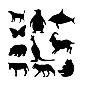 Výtvárné potřeby ARTEMISS Zvířata - plastová šablona 039 Rozměr: D 29x29cm