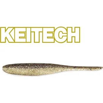 Umělá nástraha Gumová nástraha Keitech Shad Impact 4" 11cm Gold Flash Minnow (8ks)