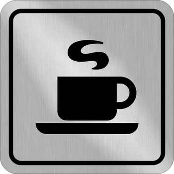 Plastová cedulka kavárna