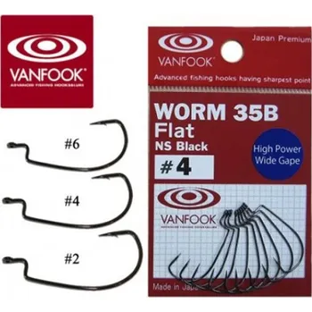 Háček Vanfook Offset Worm 35B Vel.6 (10ks)