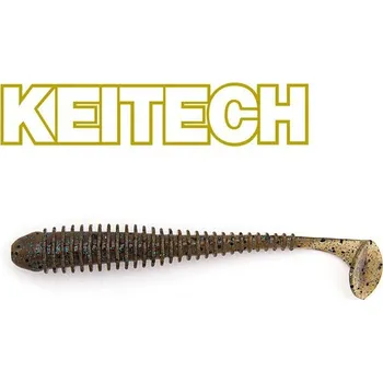 Umělá nástraha Gumová Nástraha Keitech Swing Impact 3", 7,5cm Green Pumpkin PP. Blue Flk. (10ks)