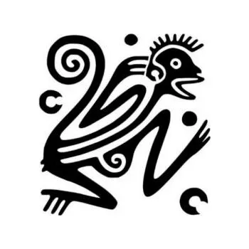 ARTEMISS Opice ornament - plastová šablona 019 Rozměr: B 14,5x14,5cm