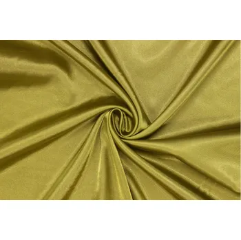 Satén elastický - Zlatozelený