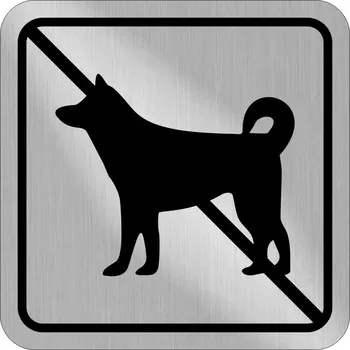 Plastová cedulka ZÁKAZ VSTUPU SE PSY