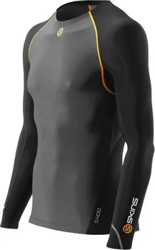 Skins Bio S400 Thermal Mens Long Sleeve Top černé/šedé