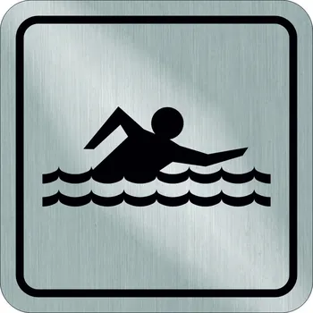 Plastová cedulka bazén