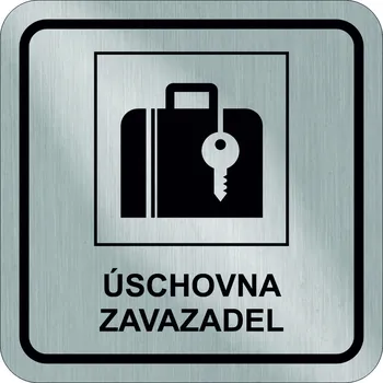 Plastová cedulka úschovna zavazadel