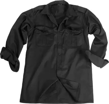 Pánská košile Mil-tec Servis dlouhý rukáv černá M
