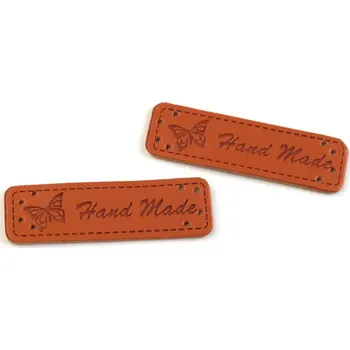 Štítky kožené Handmade "motýl" (Štítky kožené Handmade "motýl")