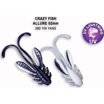 Gumová nástraha Crazy Fish Allure 5,2cm 28D Yin Yang (6ks)