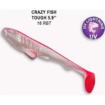 Umělá nástraha Gumová nástraha Crazy Fish Tough 15cm 16 RBT (2ks)