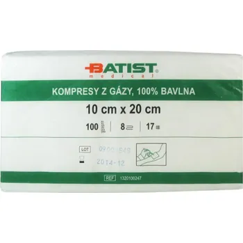 Kompres Batist Medical Kompresy z gázy 10 x 20 cm nesterilní 100 ks