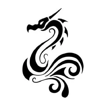 ARTEMISS Drak ornament - plastová šablona 068 Rozměr: B 14,5x14,5cm