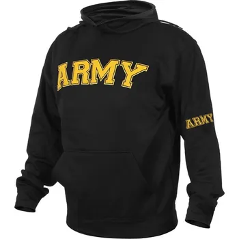 Pánská mikina ROTHCO mikina ARMY s kapucí ČERNÁ vel.XL