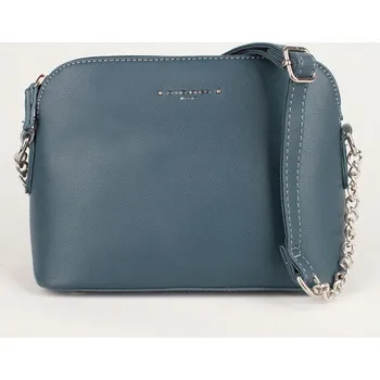 Kabelka Dámská malá pevná crossbody kabelka David Jones CM5396 tmavězelená | KabelkyproVas.czeky