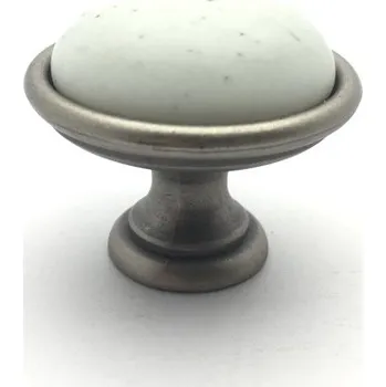 Nábytkové kování Marella LENIS M porcelán matný/ kov 34 mm