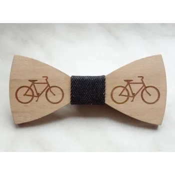 Motýlek Blingstar Dřevěný motýlek Bicykl - kolo 1477