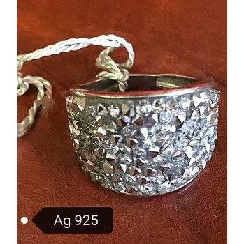 Prsten Prstýnek Ag 925 - SWAROVSKI kamínky (Prsten stříbro s kamínky)