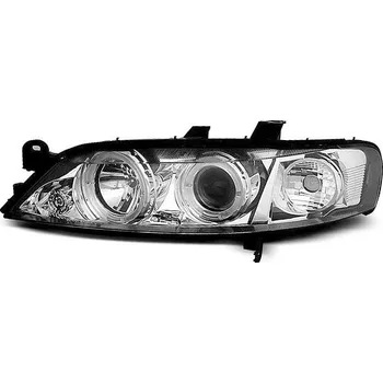 Přední světlomet Přední světla angel eyes Opel Vectra B chromové 99-02