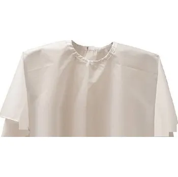 Kadeřnická stříhací a česací pláštěnka krátká bílá