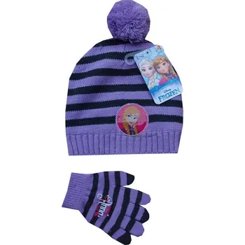 Čepice xcena Frozen čepice s rukavicemi zimní
