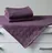 Veba Terry Kola 015 sada ručníku a osušky 2 ks 50 x 100, 70 x 140 cm, tmavě fialová