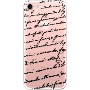 Pouzdro na mobilní telefon Odolné silikonové pouzdro iSaprio - Handwriting 01 - black - iPhone 7