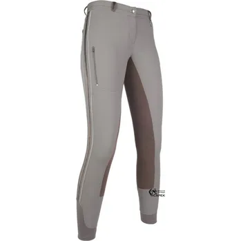 Jezdecké kalhoty Rajtky HKM -VELLUTO STRIPE EVA- - Šedá - 40