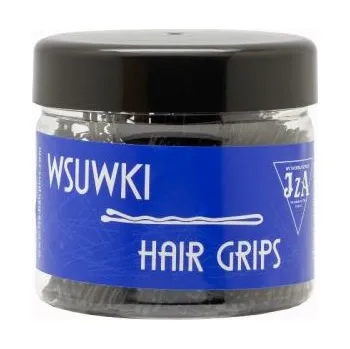 Spona do vlasů profilovaná s kuličkami, barva černá 6 cm, 500 g