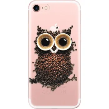 Pouzdro na mobilní telefon Odolné silikonové pouzdro iSaprio - Owl And Coffee - iPhone 7