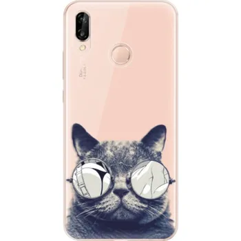 Pouzdro na mobilní telefon Odolné silikonové pouzdro iSaprio - Crazy Cat 01 - Huawei P20 Lite
