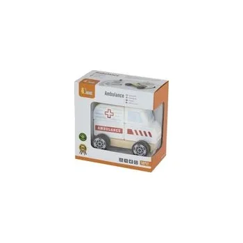 autíčko Lamps Dřevěná skládačka - sanitka