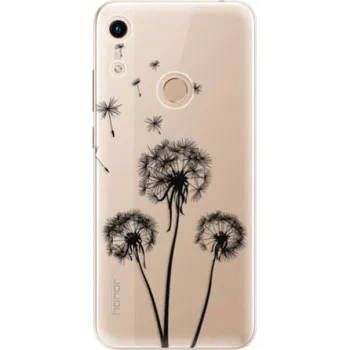 Pouzdro na mobilní telefon Odolné silikonové pouzdro iSaprio - Three Dandelions - black - Huawei Honor 8A